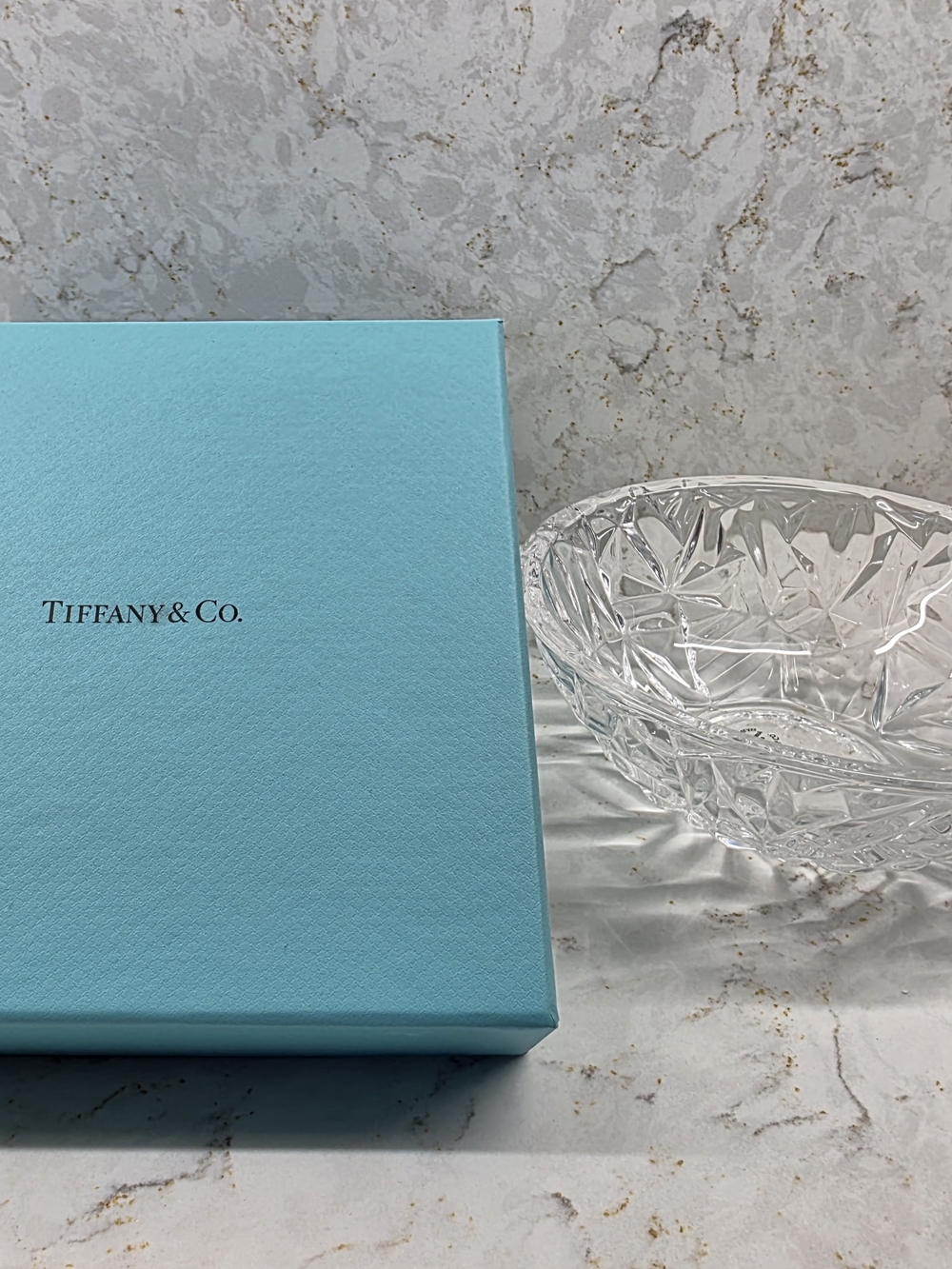 Tiffany & Co. Rock Cut Crystal Bowl